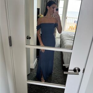 Birdy Grey Strapless Navy Dress